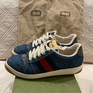 Gucci Men Sneakers “Blue Denim”, Size 7